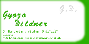 gyozo wildner business card